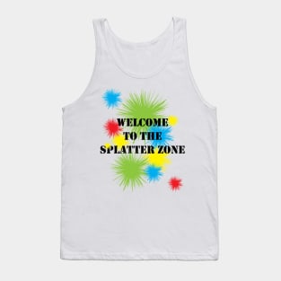 Welcome To The Splatter Zone: Paintball Tank Top